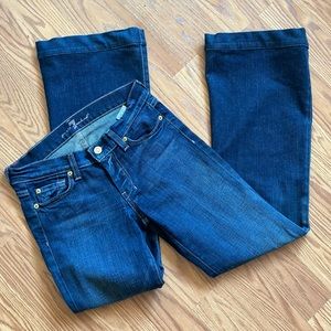 Womens 7 for All Mankind Dojo Dark Flare Jeans